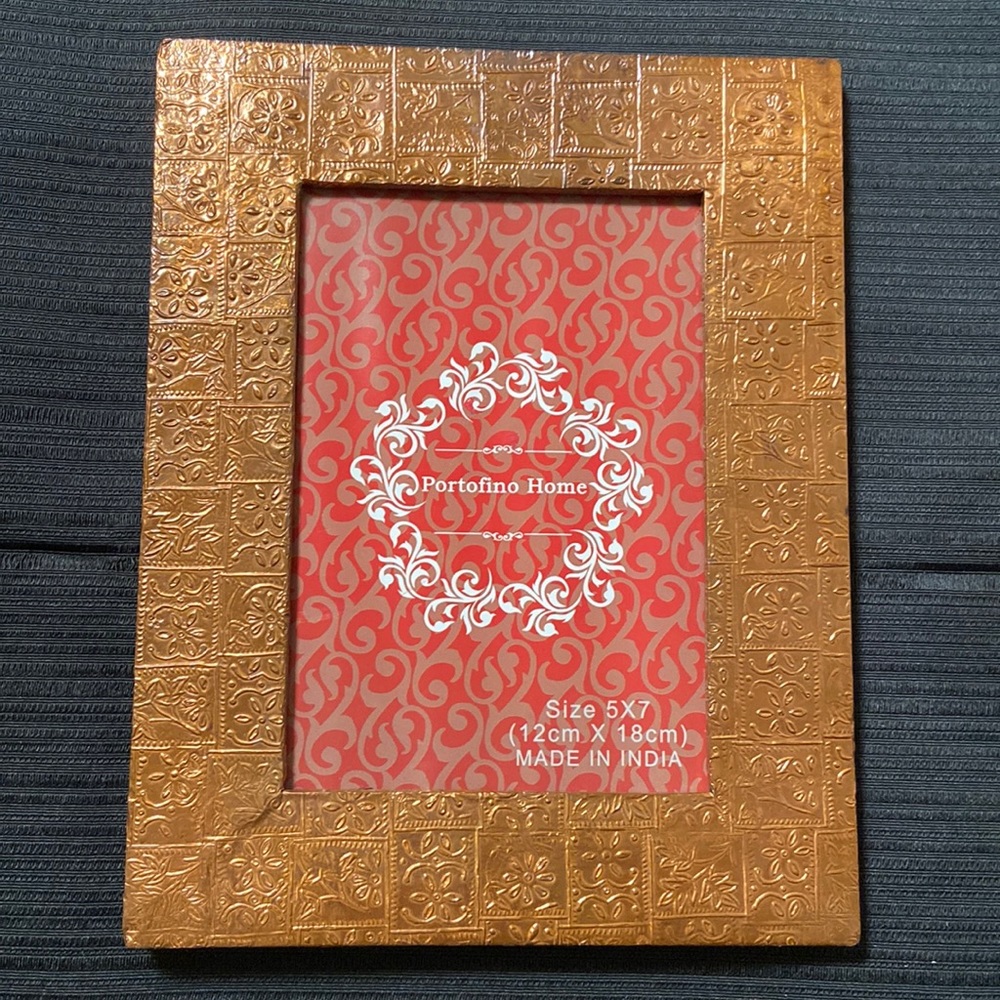 NWT Portofino Home Copper Picture 5x7 Made in India